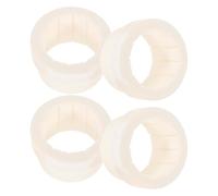 TOGEVAL 4 Stabilizzatori Filettati per Ombrellone da Piscina Adattatore Riduttore Bianco per Palo 15" Manicotto Inserto Supporto Stabile per Ombrelloni da Giardino e Bordo Piscina Kit