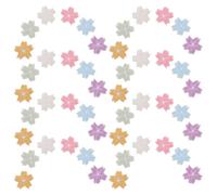 TOGEVAL 48 Toppe Ricamate Fiori di Ciliegio Autoadesive in Stoffa Applicazioni Floreali per Scrapbooking Decorazioni per Vestiti Borse e Agende Creative