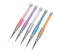 TOGEVAL 5 pezzi Pennarelli Nail Art per Manicure Professionale Punta Fine per Disegni Precisi Materiale Resistente e Design Elegante Accessori DIY per Unghie Creative e Facili da Usare