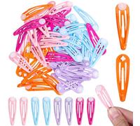 TOGEVAL 50 pezzi Fermagli per Clip Colorate Assortite Accessori Leggeri e Confortevoli per Donne Pinze Resistenti e Facili Usare per Ogni Occasione