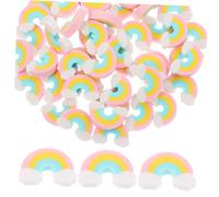 TOGEVAL 50 Pezzi Gommine Mini Colorate Cancellare per Scolastici Gomme Compatte per Cancellare e Cancelleria Divertente per Scuola e Studio