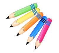 TOGEVAL 5pezzi Giant Inflatable Pencil Balloon Crayon Decorations for School Events Fun Sports Activities and Classroom Parties Safe Portable and Toys for Kids
