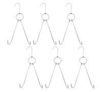 TOGEVAL 6 Ganci in Acciaio Inox per Carne e Pesce Ganci da Cucina per Prosciutto e Pancetta Attrezzatura per Macellai e Chef Resistenti e Facili da Pulire 245 CM per Uso