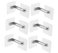 TOGEVAL 6 Kit Ancoraggi Adesivi per Mobili Antiribaltamento Fissaggi per Sicurezza Resistenti e Facili Installare per Protezione Armadi e Tv
