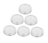 TOGEVAL 6 Pezzi Barattolo germinazione Kit Barattolo per germogli Grandi Dimensioni in Rete Durante la Notte Seme germogliare può del Filtro