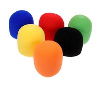 TOGEVAL 6 pezzi Coprimicrofono Antivento per Microfono Portatile Imbottitura Spessa per Riduzione Rumore e Protezione dal Vento Adatto Microfoni Portatili di Dimensioni Standard