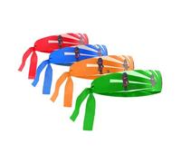 TOGEVAL 6 Pezzi Fasce Ninja per Fascia con Elementi Classici per Giochi Ruolo e Feste Tema Karate Comode e Resistenti per Prolungato
