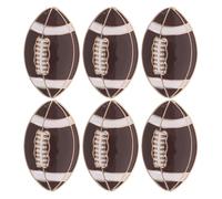 TOGEVAL 6pezzi Pallone Rugby Spilla in Metallo Spilla Sportiva Stemmi da Calcio Accessori da Giocatore di Rugby per Giacche e Abbigliamento