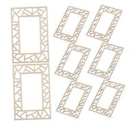 TOGEVAL 8 Pezzi Finestre Legno Miniature per Decorazioni Te Accessori per Miniature e Scene