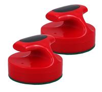 TOGEVAL Accessori per Hockey da Tavolo 2 Pezzi Spingitori Air Hockey 94mm con Base in Feltro per Gioco Silenzioso e Preciso Adatto a Famiglie e Appassionati di Sport da Tavolo