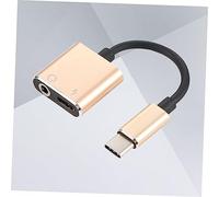 TOGEVAL Adattatore USB C con Ricarica Audio Jack Stereo e Microfono Compatibile con Pixel e Smartphone USB Type C in Alluminio Resistente Trasmissione Stabile