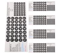 TOGEVAL Adesivi per Flauto di Pan 18/16 5 Decalcomanie per Note Musicali Rimovibili in Pvc Etichette per Diteggiatura Strumento a Fiato per Pratica e Apprendimento in Aula e Concerti