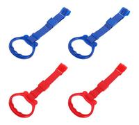 TOGEVAL Anelli da Ginnastica per Piccoli 4 Pezzi Supporto di Sicurezza in PP e Nylon Anelli da Trazione per Neonati per Esercizi di Camminata in Culla e Asilo Nido Attrezzatura Fitness