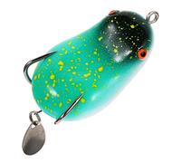 TOGEVAL Artificiale Cucchiaino da Pesca Trota Versatile Esca in Resina a Forma di Rana Facile da Trasportare e Conservare per Pesca al Lago e All'aperto
