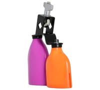 TOGEVAL Blocco Tamburo Campanaccio a Tono Alto e Basso, Accessorio per Batteria Professionale Bicolore Viola e Arancione, Perpercussioni a Mano e Attività Musicali