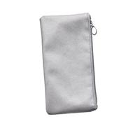TOGEVAL Borsa Cosmetica in Pelle Pu Argento Decorazioni Scuola, Resistente alla Deformazione e Texture Confortevole, come Porta Trucchi Viaggio e Pochette Trucchi Pupa