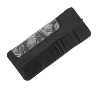 TOGEVAL Borsa per Pennelli da Trucco Arrotolabile Rotelle, Custodia Compatta da Viaggio Leggera e Porta Cosmetici Cinghie di Fissaggio, per Artisti e Amanti del Make-up