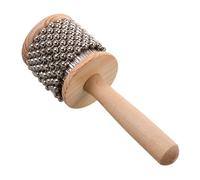 TOGEVAL Cabasa per Legno Naturale Strumento Percussione Cognitivo Giocattolo Musicale Sicuro e Durevole per Ragazzi e Ragazze Suono e Divertente per Sviluppo Manuale