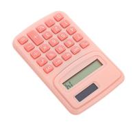 TOGEVAL Calcolatrice Tascabile Portatile Piccola Digitale con Display LCD per Studenti e Ufficio Funzioni Base di Calcolo Design Cartoon Rosa Alimentazione Batterie Pratica e Resistente