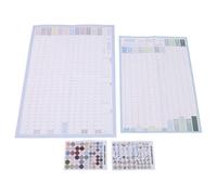 TOGEVAL Calendario da Parete Annuale Grande 76X52 CM Planner Minimalista Verticale 2 Pezzi per Ufficio Domestico e Scuola Grafico Planner Giornaliero Resistente per Organizzazione