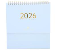 TOGEVAL Calendario da Tavolo Medio in Carta per Pianificazione Quotidiana e Tracciamento Abitudini Organizer da Scrivania per Ufficio e Casa con Visualizzazione Annuale e Design Resistente