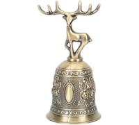 TOGEVAL Campanello da Tavolo in Metallo a Mano per Ristorante e Bar Campanella D’Epoca Resistente Design Artigianale Campanello da Pranzo e Chiamata per Servizio in Sala