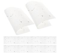 TOGEVAL Carta da Lettere Bianca Retrò 10 Set Carta per Inviti e Cancelleria Decorativa Elegante per Scrivere Poesie Appunti e Messaggi di Ringraziamento