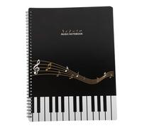 TOGEVAL Cartella Porta Documenti Trasparente per Spartiti Musicali Organizer Musicali con Doppie Pagine Raccoglitore per Pianoforte Violino Chitarra Flauto Scuola e Ufficio