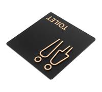 TOGEVAL Cartello Toilette Moderno in Acrilico Segnaletica Bagno Uomo Donna Resistente all Umidità per Uffici Ristoranti e Spazi Pubblici Targa Indicativa Porta Wc Elegante e Facile da