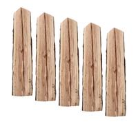 TOGEVAL Ceppi di Legna da Ardere Decorativi 22 Cm in Legno di Cedro Corteccia, Set da 5 Pezzi per Decorazione Giardino e Caminetto Esterno, Resistenti alle Intemperie e Uso