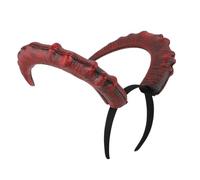 TOGEVAL Cerchietto con Corna Diavolo per Carnevale e Cosplay Accessorio Demone in Design Realistico per Feste Tema Halloween e Masquerade