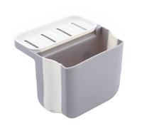 TOGEVAL Cestino da Cucina Multiuso Estensibile Scolapiatti Sospeso Grigio Cestello di Scarico per Lavello Organizer per Frutta e Rifiuti Design a Drenaggio Rapido