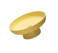 TOGEVAL Cestino Portafrutta Rialzato con Base Alta Porta Snack Decorativo per Matrimoni e Feste Supporto Multifunzionale per Frutta Dolci e Caramelle Colore Giallo
