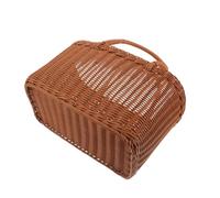 TOGEVAL Cesto in Vimini Intrecciato Resistente per Raccolta Verdure e Frutta Cesta da Esterno Multifunzione con Ampia capacità Manico Comodo per Picnic e Conservazione Alimenti