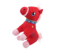 TOGEVAL Chinese Year Horse Plush Zodiac Mascot Doll Spring Festival Party Favor Symbolizing Luck And Prosperity For Home Dorm Restaurant Decor