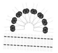 TOGEVAL Chiodi U Zincati per Fissaggio con Rondelle Rinforzate Picchetti Resistenti per Bordure Recinzioni e Esterni Antiruggine e per Esterno