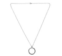 TOGEVAL Ciondolo con Design Apribile a Vite in Metallo Inossidabile Tondo Argento Resistente alla Corrosione, per Collane Fai da Te e Ricordi Sentimentali