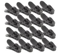 TOGEVAL Clip Per Microfono Da Bavero Lavalier 20 Pezzi Morsetto Piccolo e Leggero in Plastica Per Microfono Uso Ufficio Scuola e Teatro