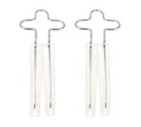 TOGEVAL Clip per Raddrizzare Naso in Silicone 2 Pezzi, Modellatore Naso Sottile Indolore, Dispositivo per Sollevare e Correggere Ponte Nasale, Adatto per Uso Notturno e Quotidiano