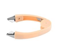 TOGEVAL Clip Rimuovi Picciolo Fragole in Acciaio Resistente Strumento Compatto per Ananas con Punta Affusolata Facile da Pulire Manico Ergonomico per Uso Cucina Quotidiano