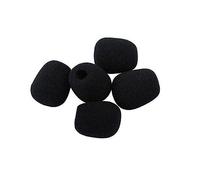 TOGEVAL Copertura Antivento per Microfono Lavalier Piccolo in Schiuma Nera, Set da 10 Pezzi Diametro Interno 10 Mm e Lunghezza 35 Mm, Protezione Vento per Microfoni da Bavero e Cuffie