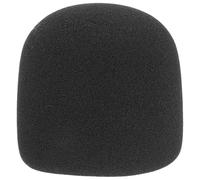 TOGEVAL Copertura Microfono in Spugna Antivento Nera Protezione Pratica per Microfono da Ufficio e Casa Riduce Rumore e Soffi di Vento per Registrazioni e Performance Indoor Outdoor