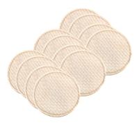 TOGEVAL Coppette Assorbilatte Riutilizzabili 12 Pezzi in Cotone Naturale Cuscini per L’Allattamento Post-Parto Assorbenti e Lavabili Tappetini Antigalattorrea Leggeri per Madri in