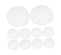 TOGEVAL Coprilente per Faretti 10 Pezzi in Acrilico Trasparente 10 Cm Rotondo 2 Mm Spessore, Copriobiettivo per Illuminazione Esterna e Interna, Protezione Resistente e Facile