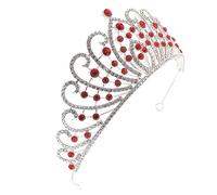 TOGEVAL Corona per Sposa Strass Adatta per Costumi da Scena Feste e Matrimoni Realizzata in Resistente Stabile sulla Testa e Non Si Deforma Facilmente per Accessori da Donna e Regali