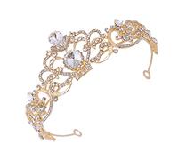 TOGEVAL Coroncina Sposa Accessorio per per Matrimonio e Speciali Fascia per Oro Aggiungi Stile e Femminilità Al Look