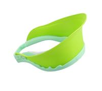 TOGEVAL Cuffia Lavaggio Capelli Silicone Protettore Orecchie Bagnetto Regolabile Verde Cappellino Doccia Igiene per Ragazzo Ragazza Anni