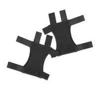 TOGEVAL Cuscinetti Ergonomici per Stampelle da Avambraccio Imbottitura Spessa in Colth Nero, Supporto Antiscivolo per Anziani e Uso su Scale nella Stagione Calda