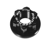 TOGEVAL Dado Flangiato ASSE Ruota in Lega di Alluminio Resistente per Mozzo Bicicletta Compatibile con Pneumatici Anteriori e Posteriori Accessorio per Bici da Corsa e Mountain Bike