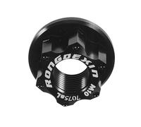 TOGEVAL Dado Mozzo Ruota Bici in Lega di Alluminio Nero Resistente alle Intemperie Antislittamento per Bici Corsa Fixed Gear e Mountain Bike Facile da Sostituire